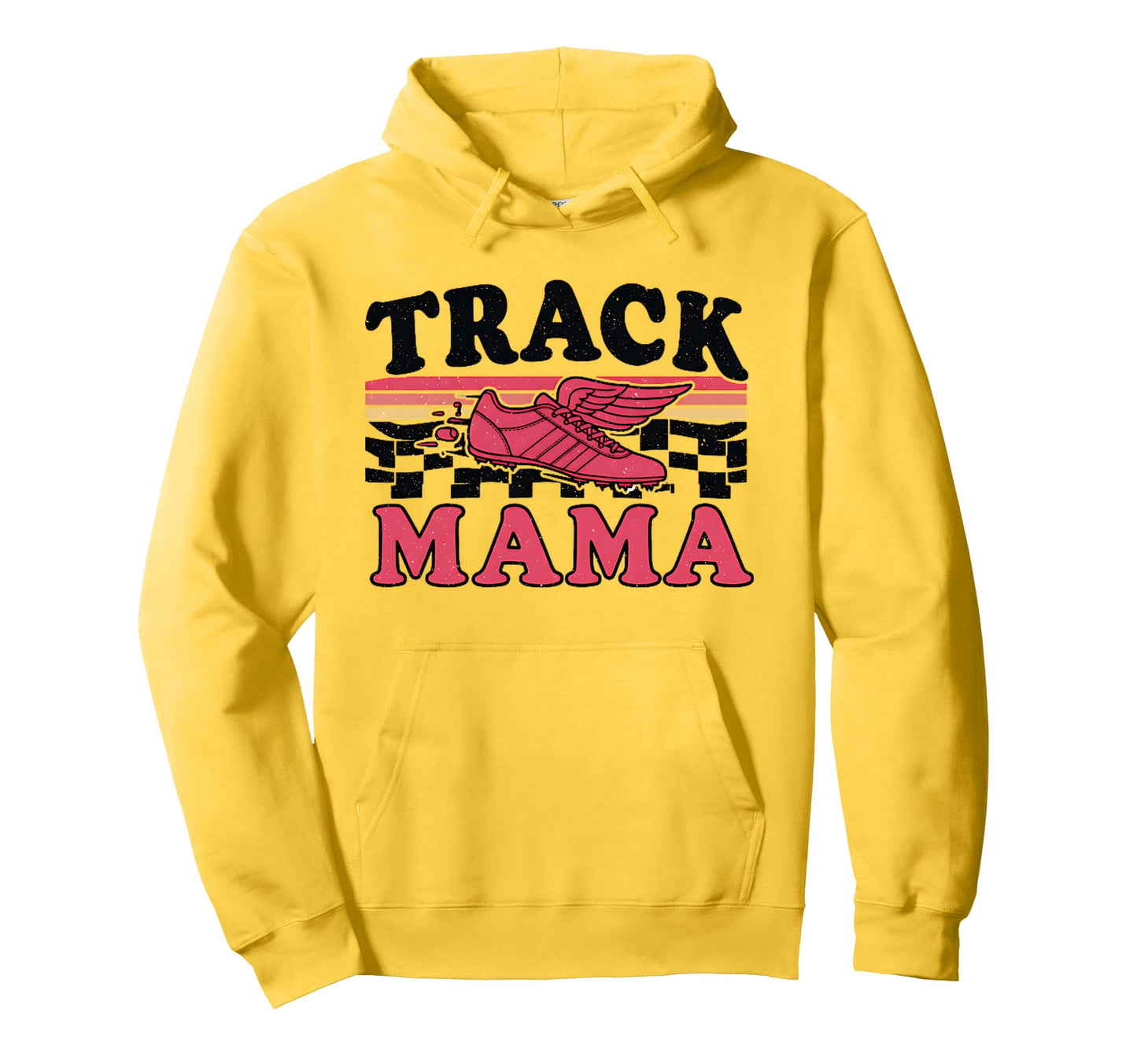 Track Mom Track Mama Game Day Mothers Day Hoodie - Graphic Print Men Women - T-Shirt, Sweatshirt, Hoodie