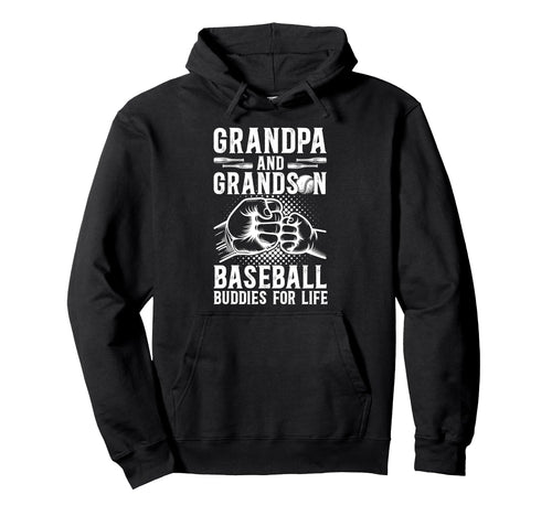 Baseball Grandpa And Grandson Baseball Hoodie - Graphic Print for Adults - T-Shirt, Sweatshirt, Hoodie