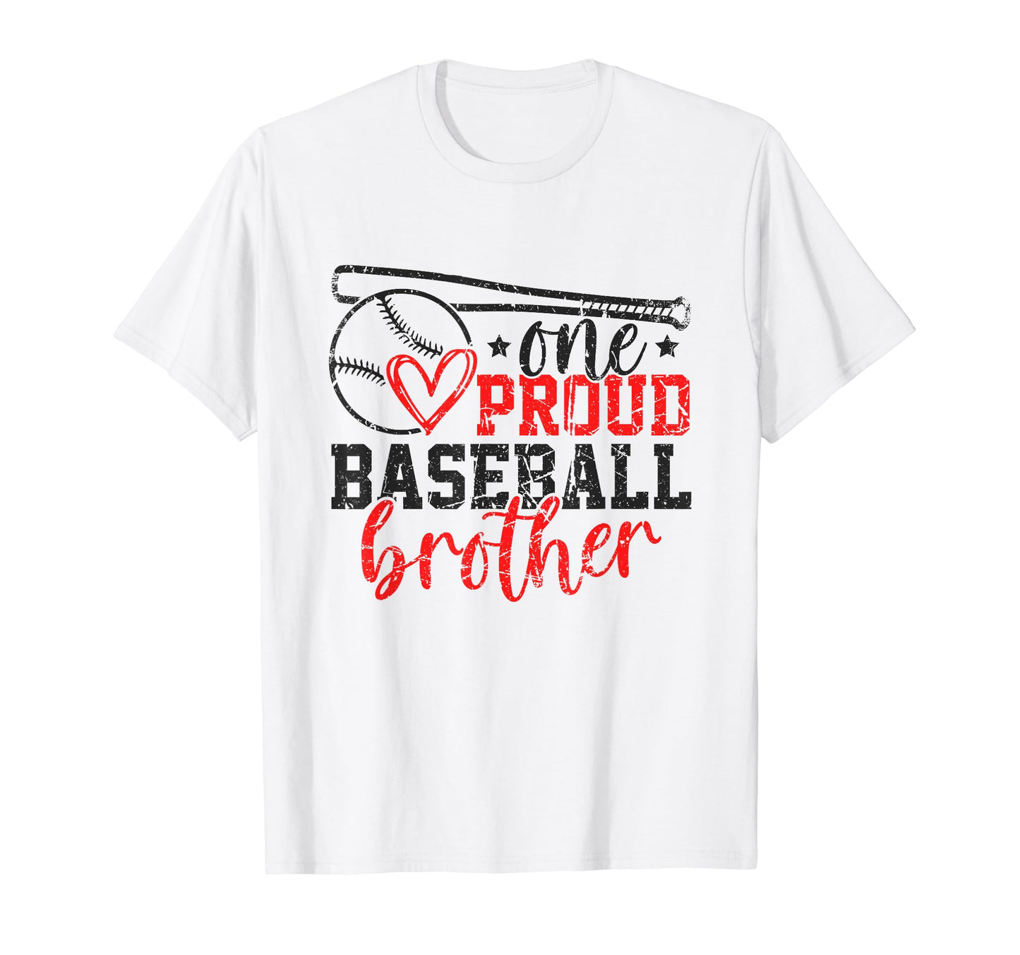 One Proud Baseball Brother Funny T-Shirt - Streetwear Style for Adults - T-Shirt, Sweatshirt, Hoodie