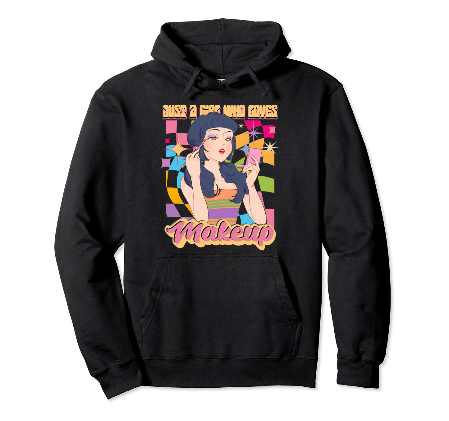 Anime Who Loves Makeup Rainbow Japan Hoodie - Custom Art Print for Adults - T-Shirt, Sweatshirt, Hoodie