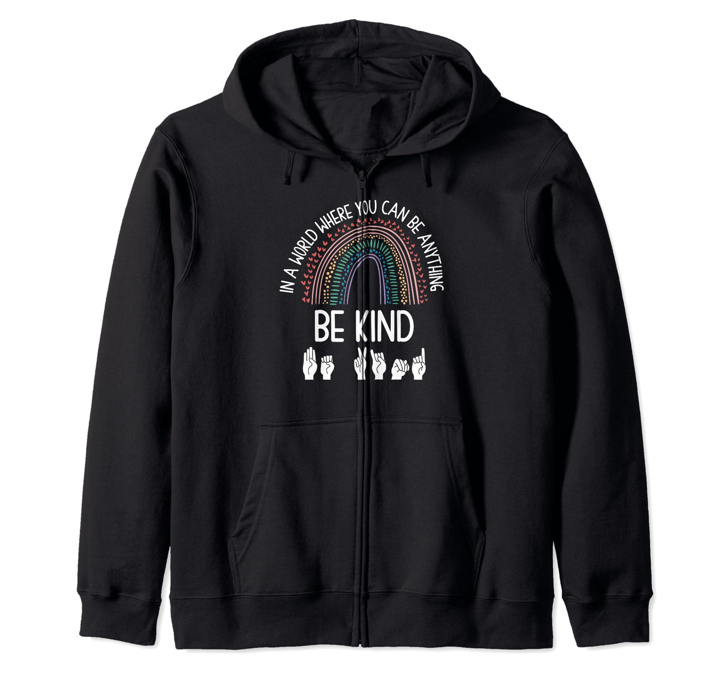 Deaf Awareness Asl Interpreter Outfit Hoodie - Trendy Graphic Men Women - T-Shirt, Sweatshirt, Hoodie