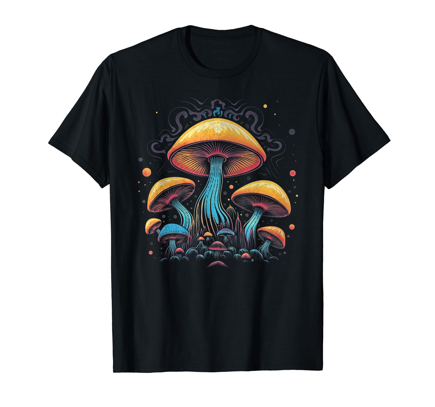 Mushroom Grunge Art 209 T-Shirt - Custom Art Print Men Women - T-Shirt, Sweatshirt, Hoodie