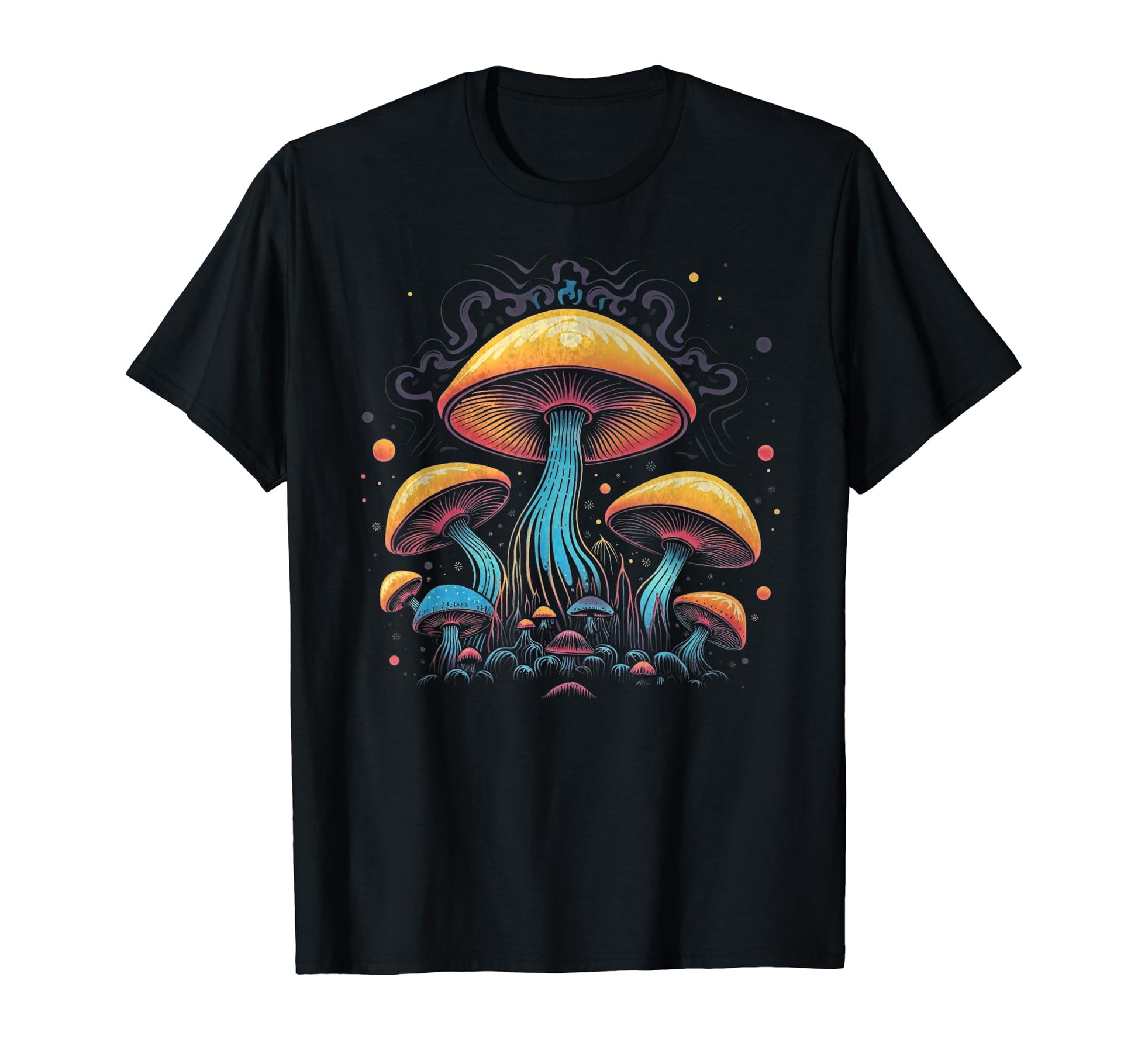 Mushroom Grunge Art 209 T-Shirt - Custom Art Print Men Women - T-Shirt, Sweatshirt, Hoodie