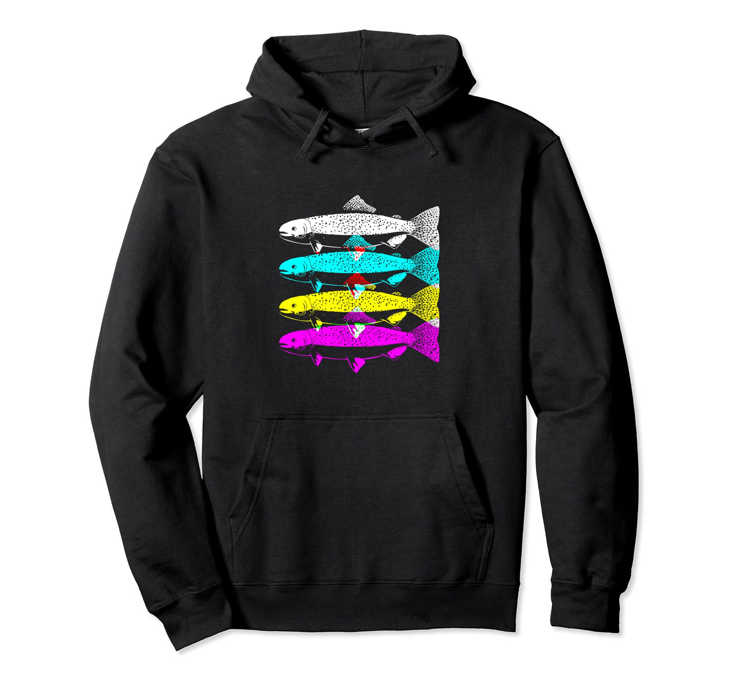 Trout Fish Trout Fisherman Hoodie - Unique Graphic for Adults - T-Shirt, Sweatshirt, Hoodie
