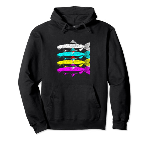 Trout Fish Trout Fisherman Hoodie - Unique Graphic for Adults - T-Shirt, Sweatshirt, Hoodie