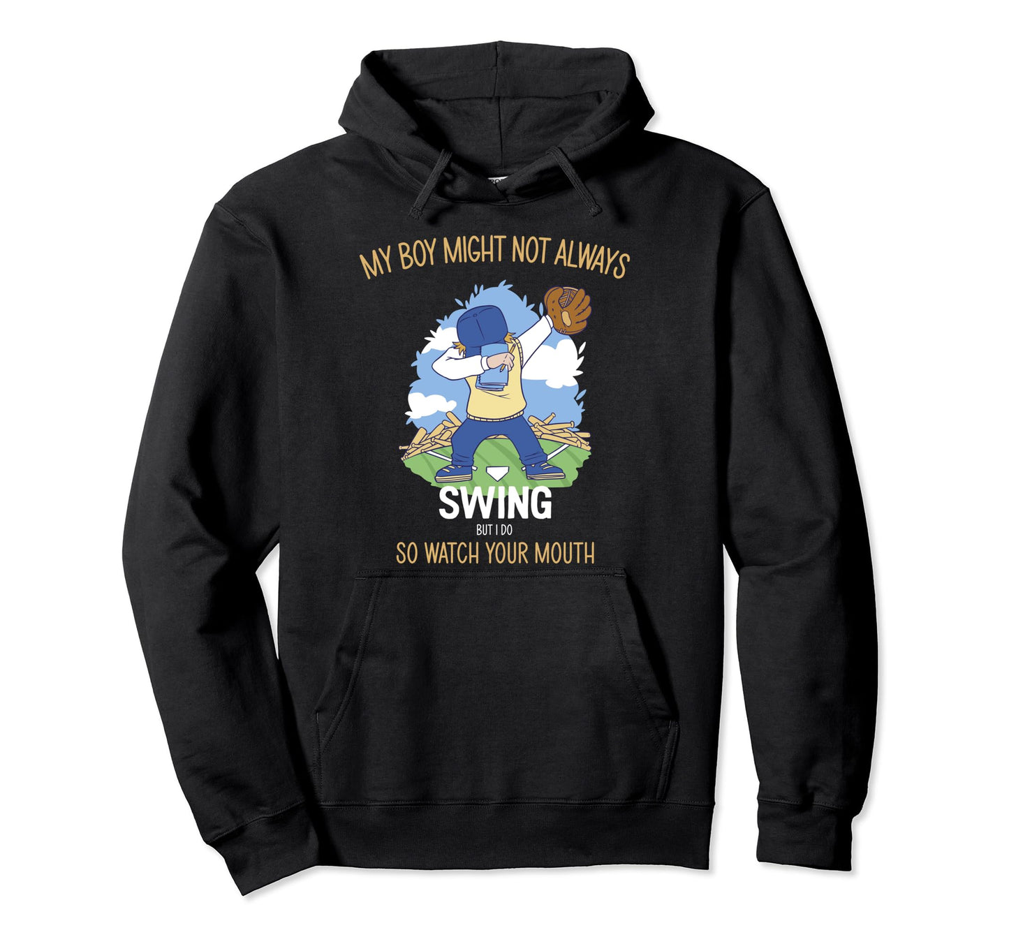 My Might Not Always Swing But I Do So Watch Hoodie - Trendy Graphic Unisex - T-Shirt, Sweatshirt, Hoodie
