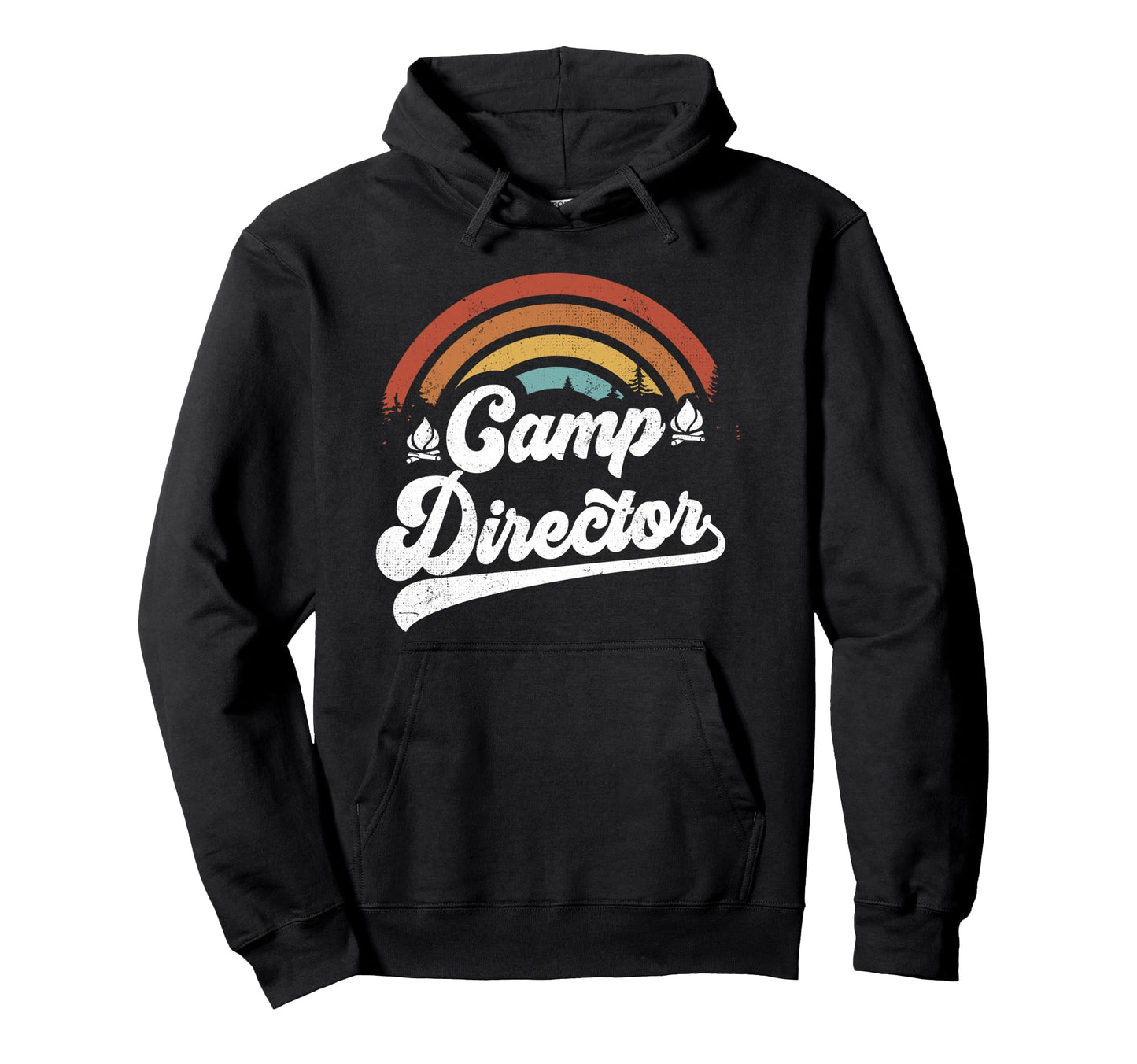 Summer Camp Director Staff Groovy Hoodie - Unique Graphic Men Women - T-Shirt, Sweatshirt, Hoodie