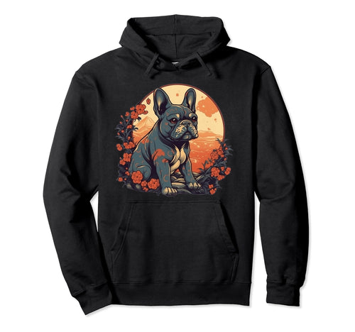 Tradtional Japanese Art French Hoodie - Aesthetic Graphic for Adults - T-Shirt, Sweatshirt, Hoodie