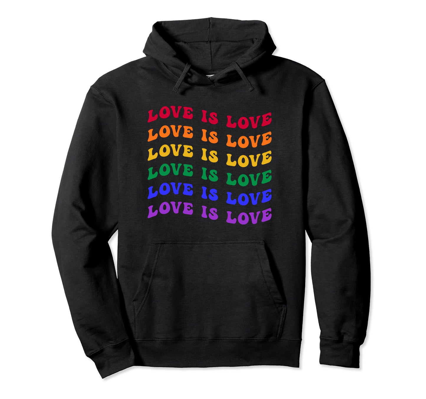 Love Is Love Lgbtq Lgbt Gay Pride Rainbow Hoodie - Custom Art Print Unisex - T-Shirt, Sweatshirt, Hoodie