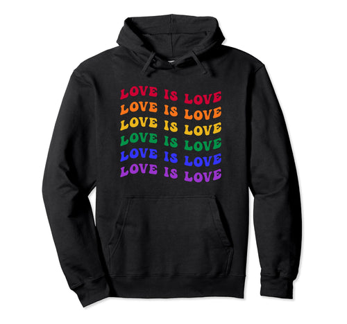 Love Is Love Lgbtq Lgbt Gay Pride Rainbow Hoodie - Custom Art Print Unisex - T-Shirt, Sweatshirt, Hoodie