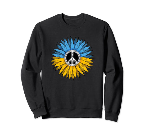 Blue Yellow Sunflower Ukraine Sweatshirt - Unique Graphic Men Women - T-Shirt, Sweatshirt, Hoodie