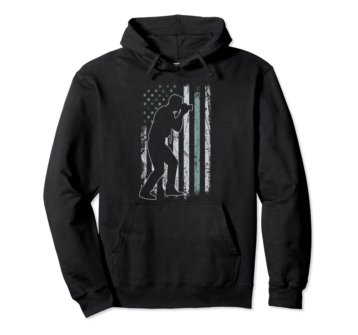 Photography Usa Flag Camera 4Th July Hoodie - Unique Graphic Unisex - T-Shirt, Sweatshirt, Hoodie