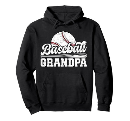 Baseball Grandpa Baseball Player Grandpa Hoodie - Unique Graphic for Adults - T-Shirt, Sweatshirt, Hoodie