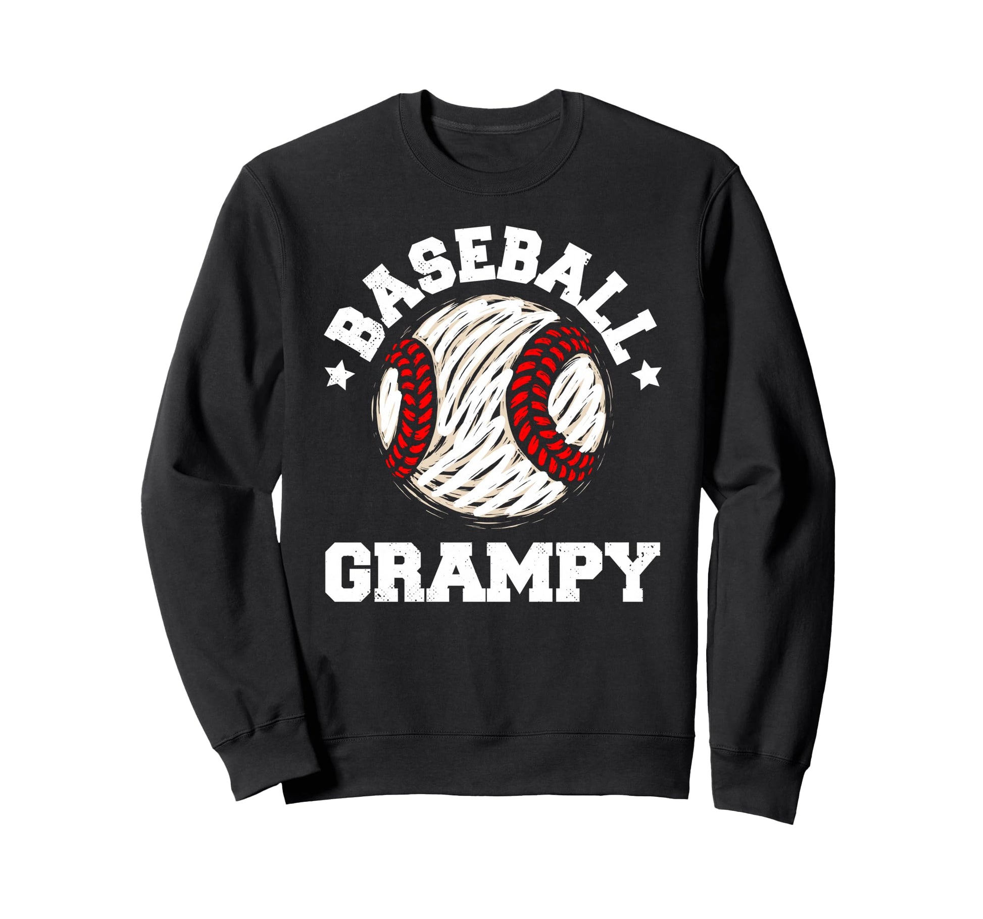 Baseball Grampy Distressed Funny Sweatshirt - Minimalist Print for Adults - T-Shirt, Sweatshirt, Hoodie