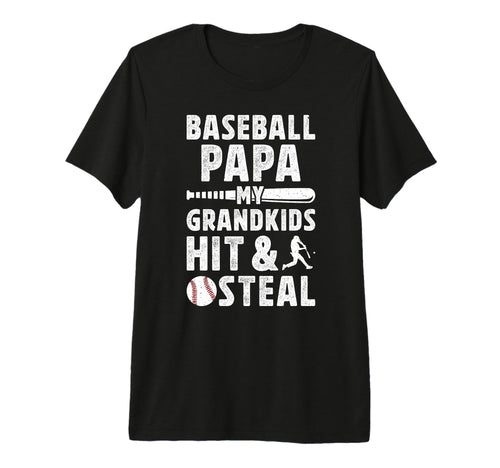 Mens Baseball Papa Funny Grandpa Papa T-Shirt - Trendy Graphic Men Women - T-Shirt, Sweatshirt, Hoodie
