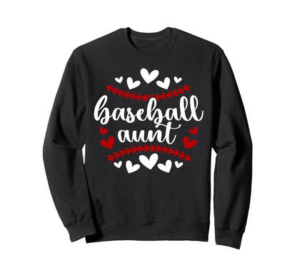 Baseball Aunt Baseball Player Sweatshirt - Custom Art Print Men Women - T-Shirt, Sweatshirt, Hoodie