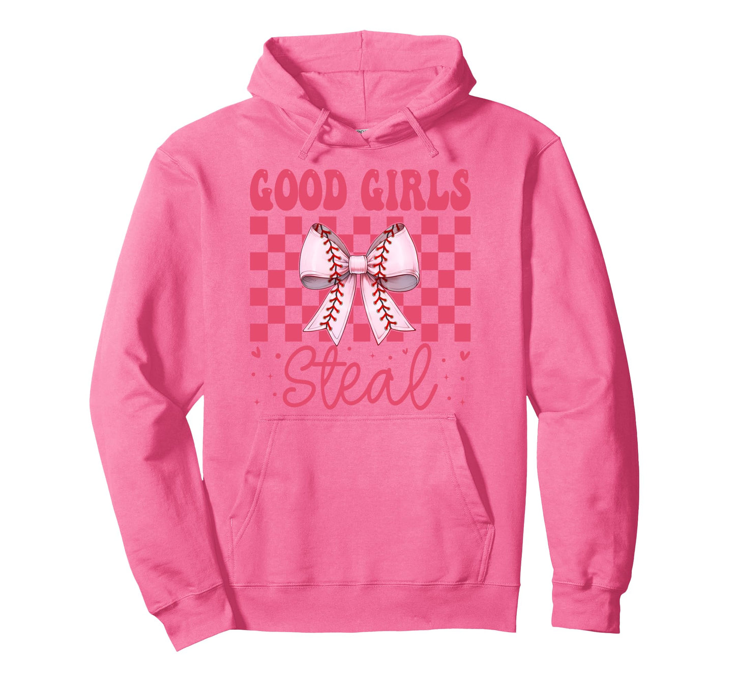 Baseball Mom Mothers Day Coquette Bow Hoodie - Trendy Graphic Men Women - T-Shirt, Sweatshirt, Hoodie