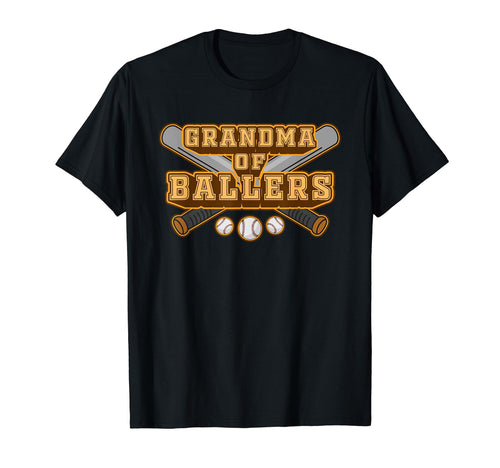 Grandma Ballers Funny Baseball Softball T-Shirt - Unique Graphic Men Women - T-Shirt, Sweatshirt, Hoodie