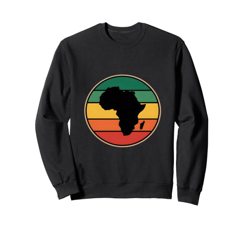 Africa Continent Funny Rainbow Sweatshirt - Fun Novelty Design for Adults - T-Shirt, Sweatshirt, Hoodie