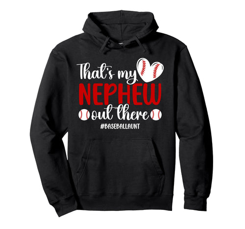 Proud Baseball Aunt Baseball Player Hoodie - Fun Novelty Design for Adults - T-Shirt, Sweatshirt, Hoodie