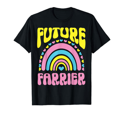Future Farrier Bright Rainbow T-Shirt - Fun Novelty Design for Adults - T-Shirt, Sweatshirt, Hoodie