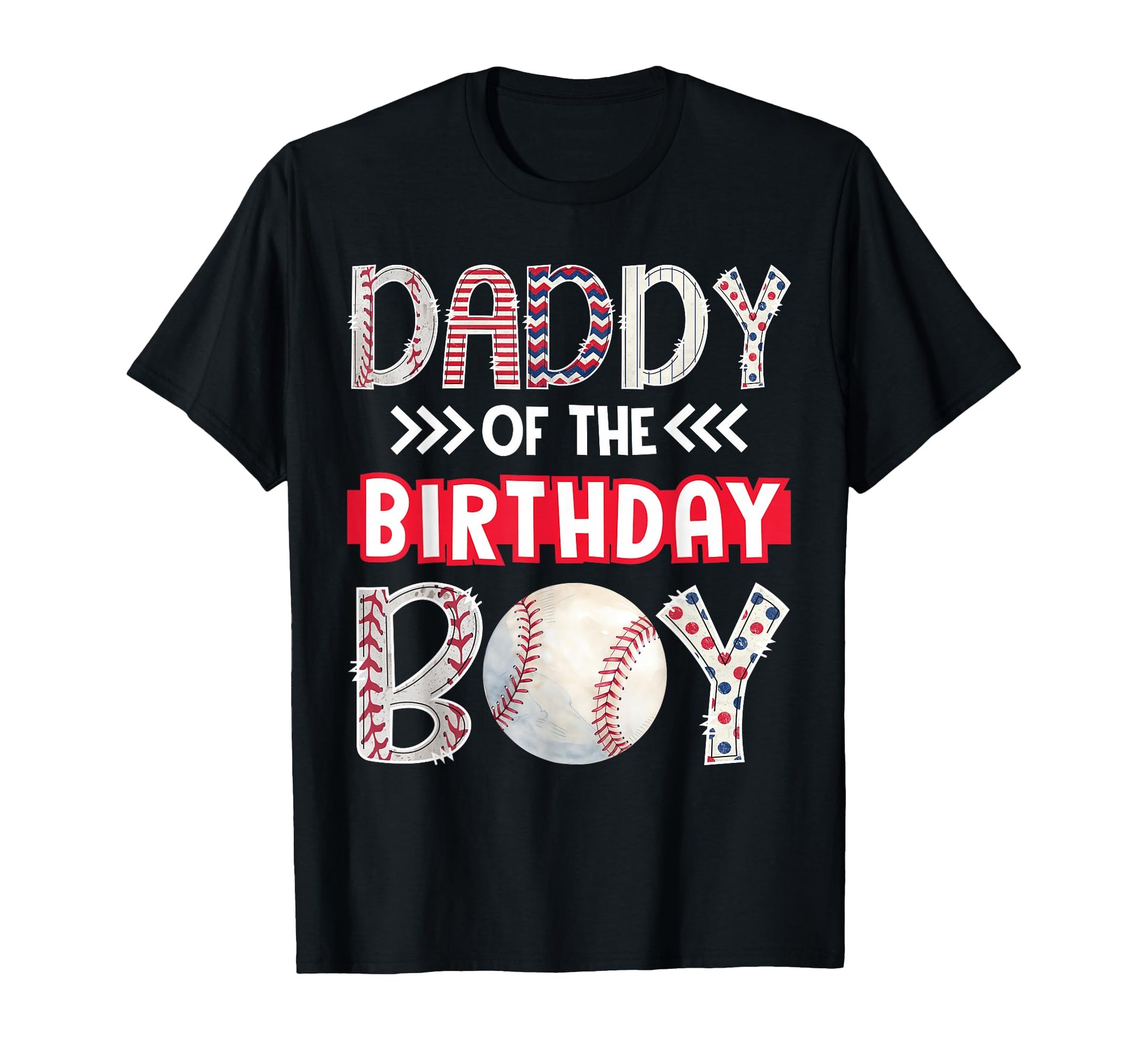 Daddy Birthday Baseball Family Squad T-Shirt - Aesthetic Graphic Men Women - T-Shirt, Sweatshirt, Hoodie