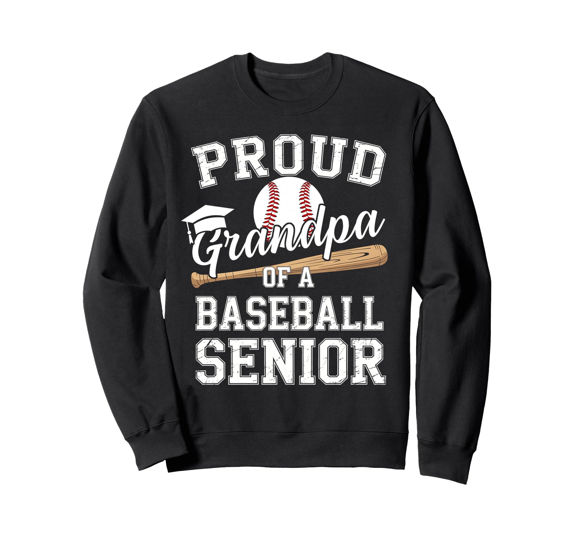 Proud Grandpa 2026 Senior Baseball Sweatshirt - Minimalist Print Unisex - T-Shirt, Sweatshirt, Hoodie