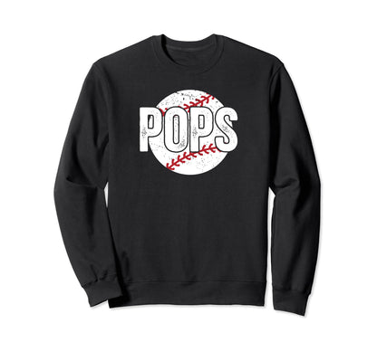 Pops Proud Baseball Pops Sweatshirt - Casual Everyday Wear for Adults - T-Shirt, Sweatshirt, Hoodie