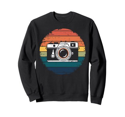 Photography Camera Silhouette Sweatshirt - Streetwear Style for Adults - T-Shirt, Sweatshirt, Hoodie
