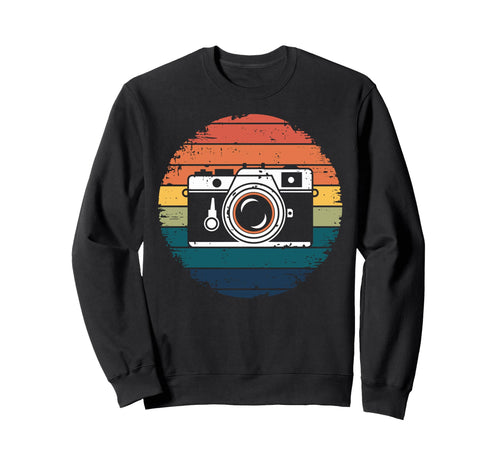 Photography Camera Silhouette Sweatshirt - Streetwear Style for Adults - T-Shirt, Sweatshirt, Hoodie