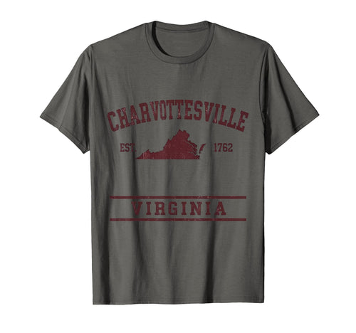 Charlottesville Virginia Est 1762 Varsity T-Shirt - Graphic Print Men Women - T-Shirt, Sweatshirt, Hoodie