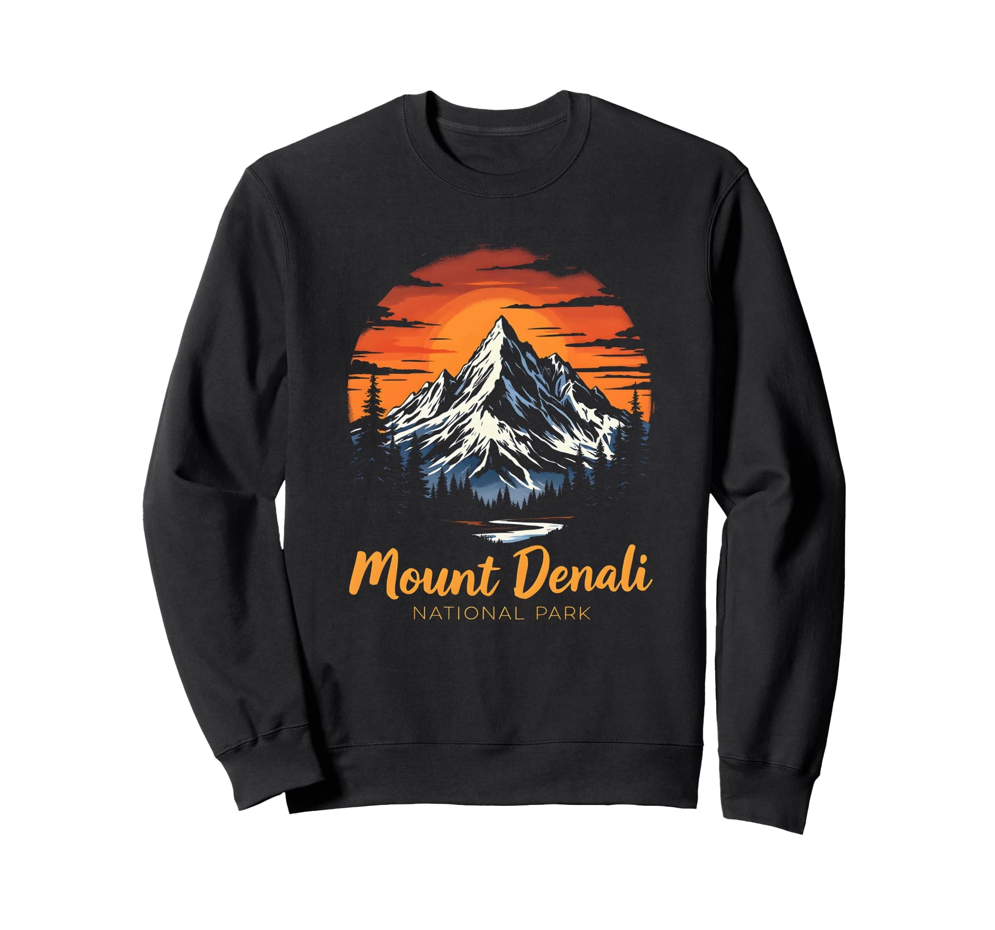 Mount Denali I Alaska Outfit I Sweatshirt - Fun Novelty Design for Adults - T-Shirt, Sweatshirt, Hoodie