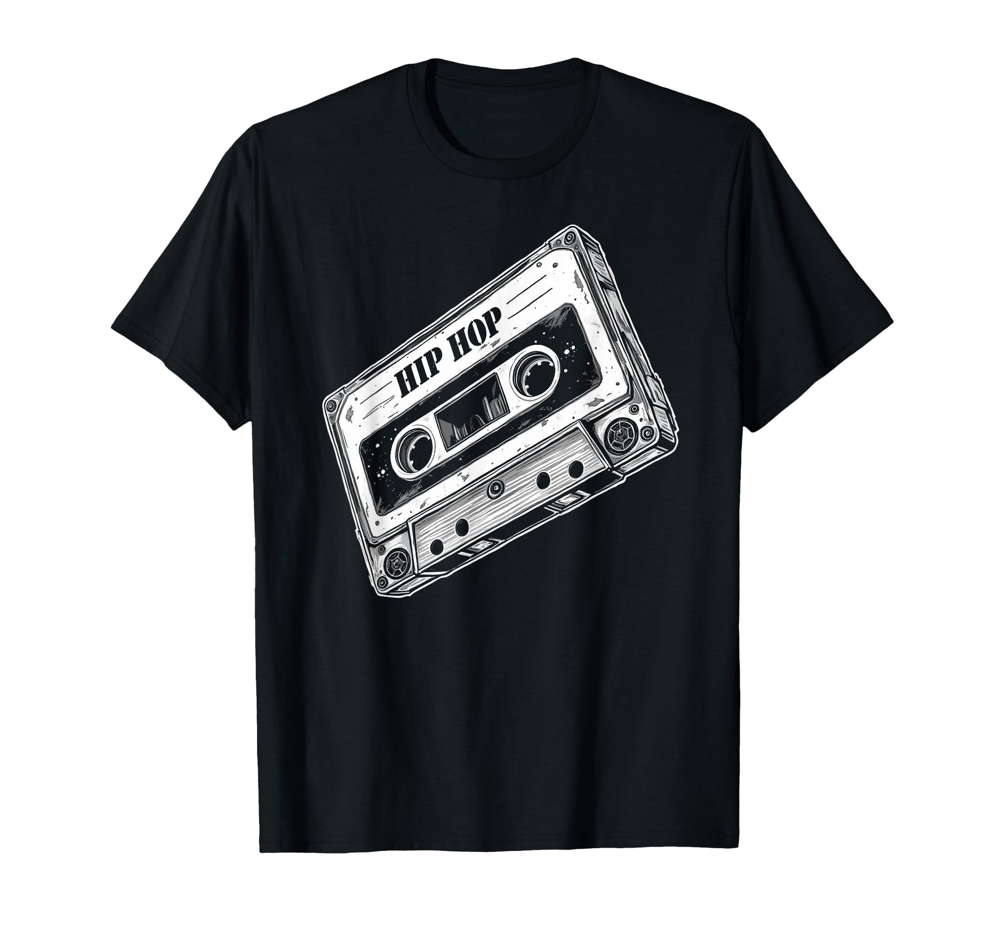 Old School Hip Hop Cassette Worn 80S 90S T-Shirt - Graphic Print Men Women - T-Shirt, Sweatshirt, Hoodie