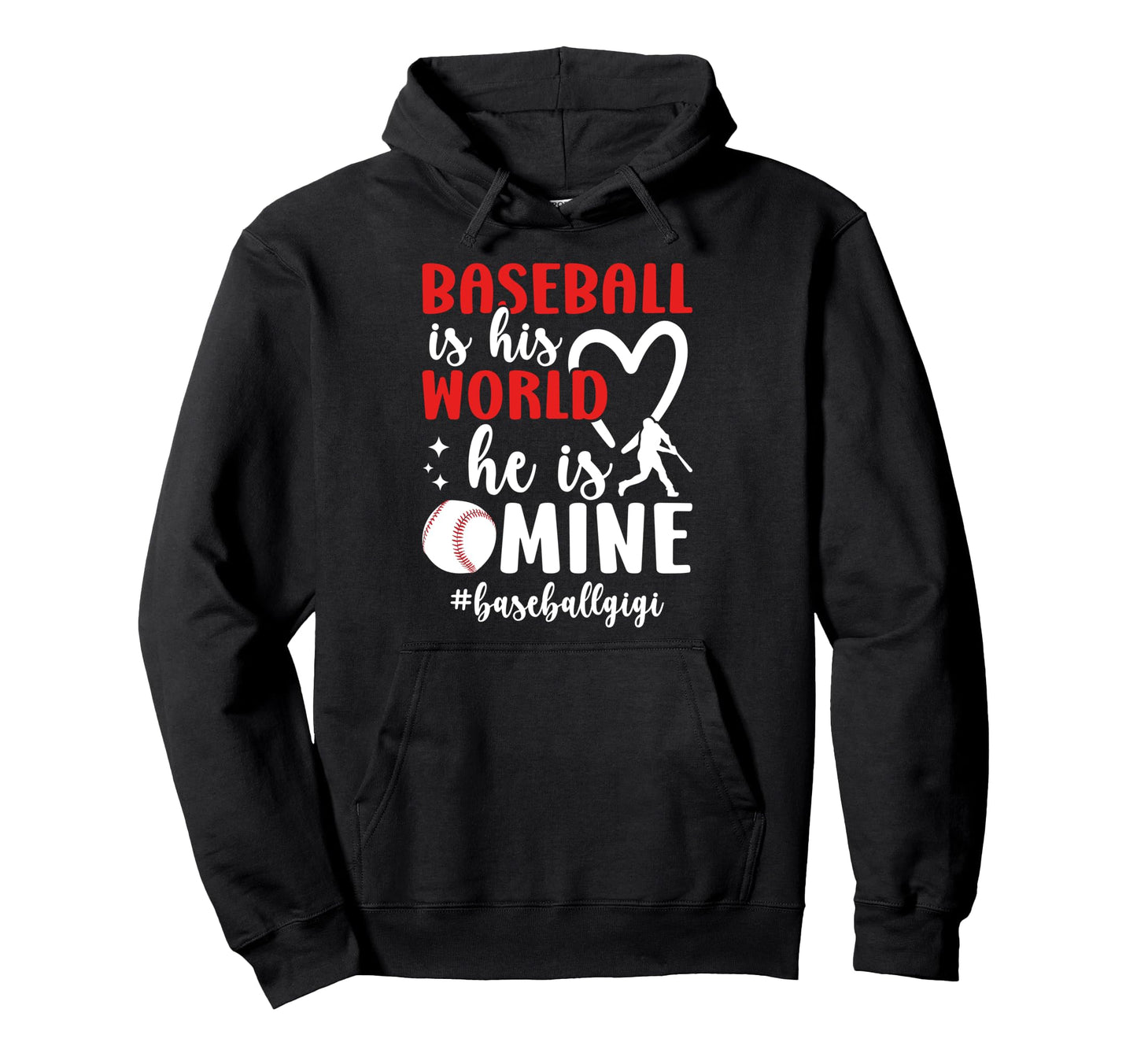 Baseball Gigi Grandma Proud Baseball Hoodie - Unique Graphic for Adults - T-Shirt, Sweatshirt, Hoodie
