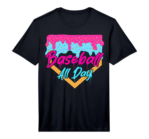 Baseball Drip Ice Cream Drip Sport T-Shirt - Aesthetic Graphic Men Women - T-Shirt, Sweatshirt, Hoodie