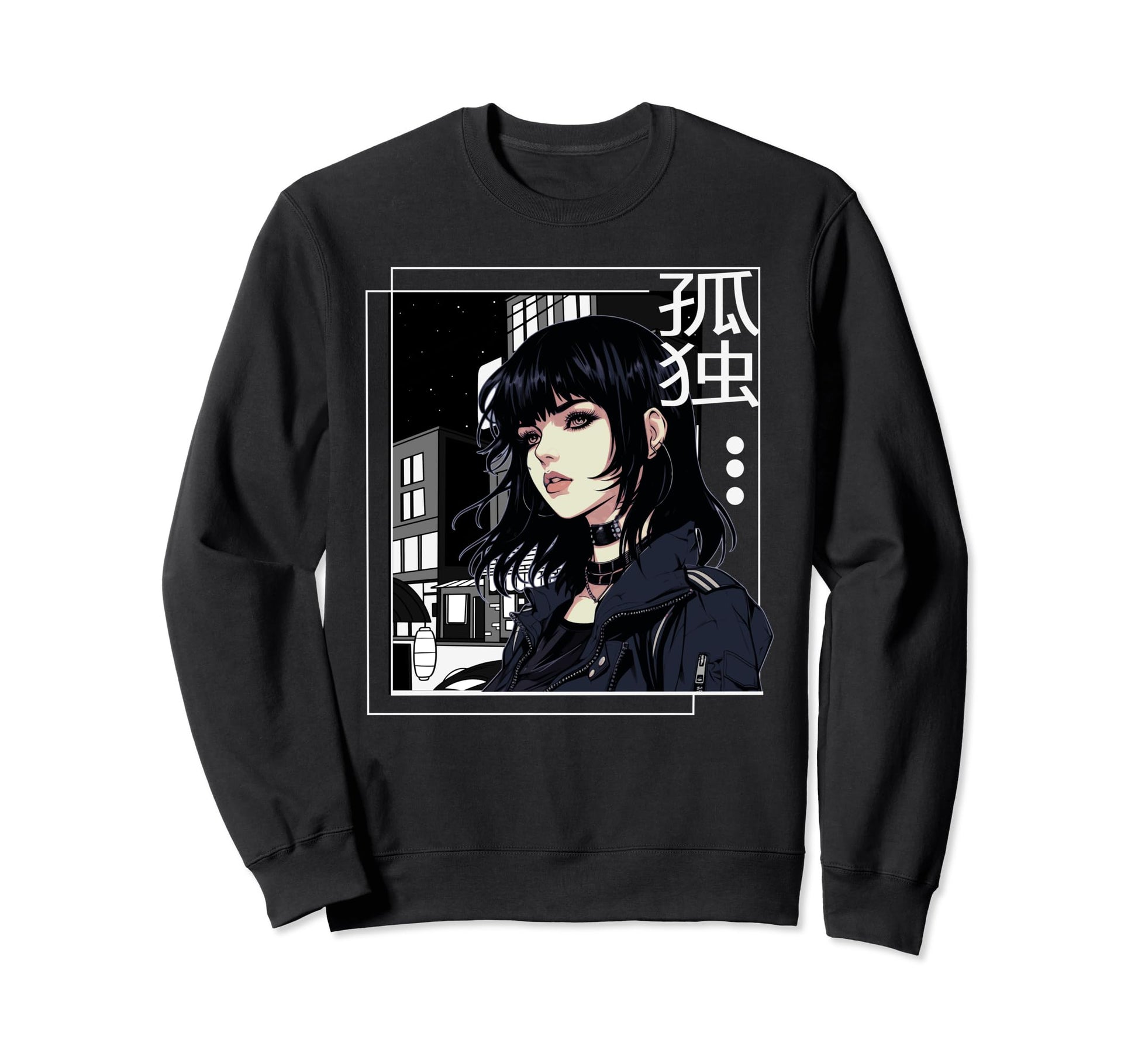 Emo Gothic 90S Anime Pop Art Sweatshirt - Casual Everyday Wear Men Women - T-Shirt, Sweatshirt, Hoodie