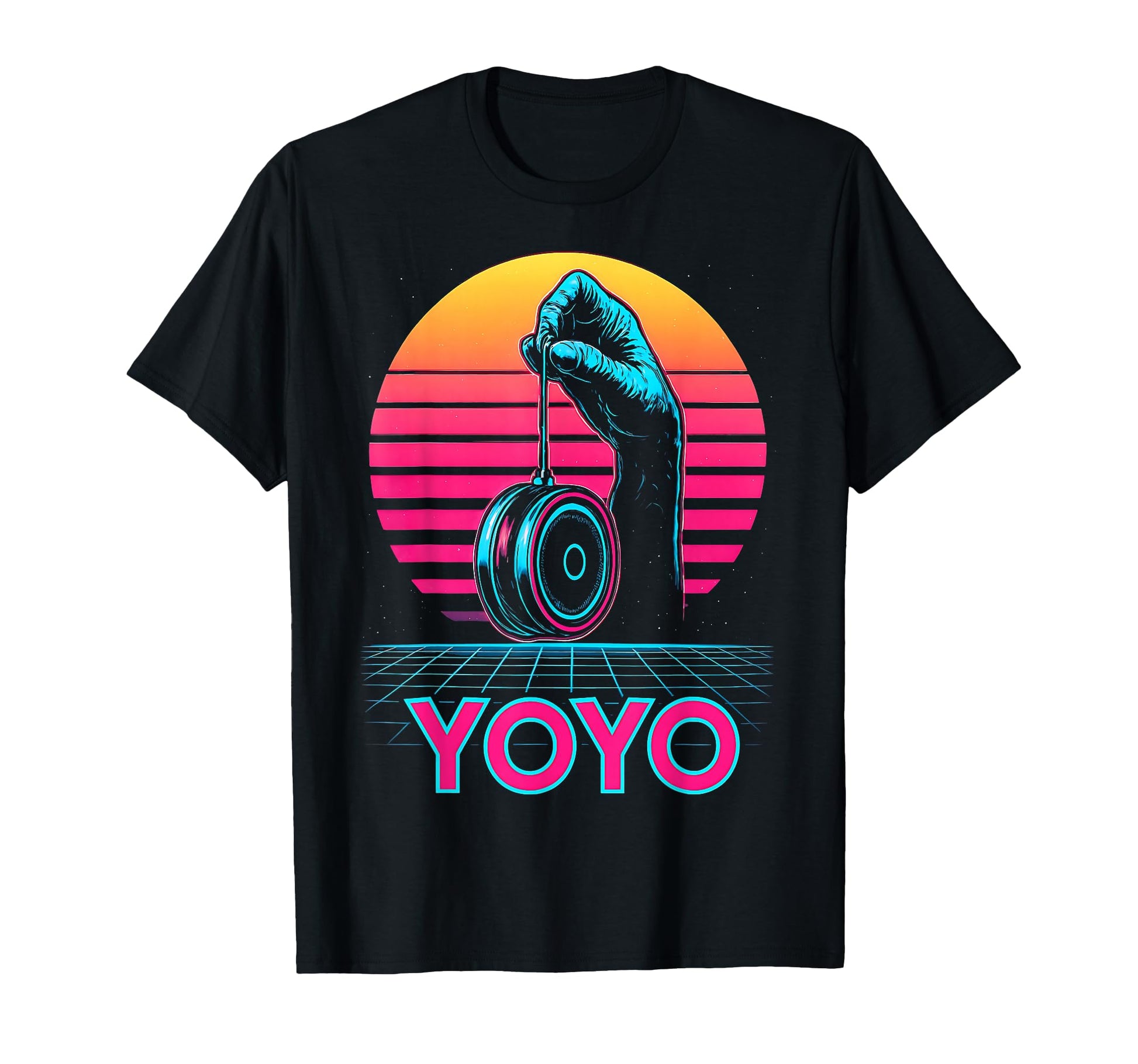 Yoyo Toy Vaporwave Aesthetic Sunset T-Shirt - Aesthetic Graphic for Adults - T-Shirt, Sweatshirt, Hoodie