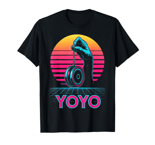 Yoyo Toy Vaporwave Aesthetic Sunset T-Shirt - Aesthetic Graphic for Adults - T-Shirt, Sweatshirt, Hoodie
