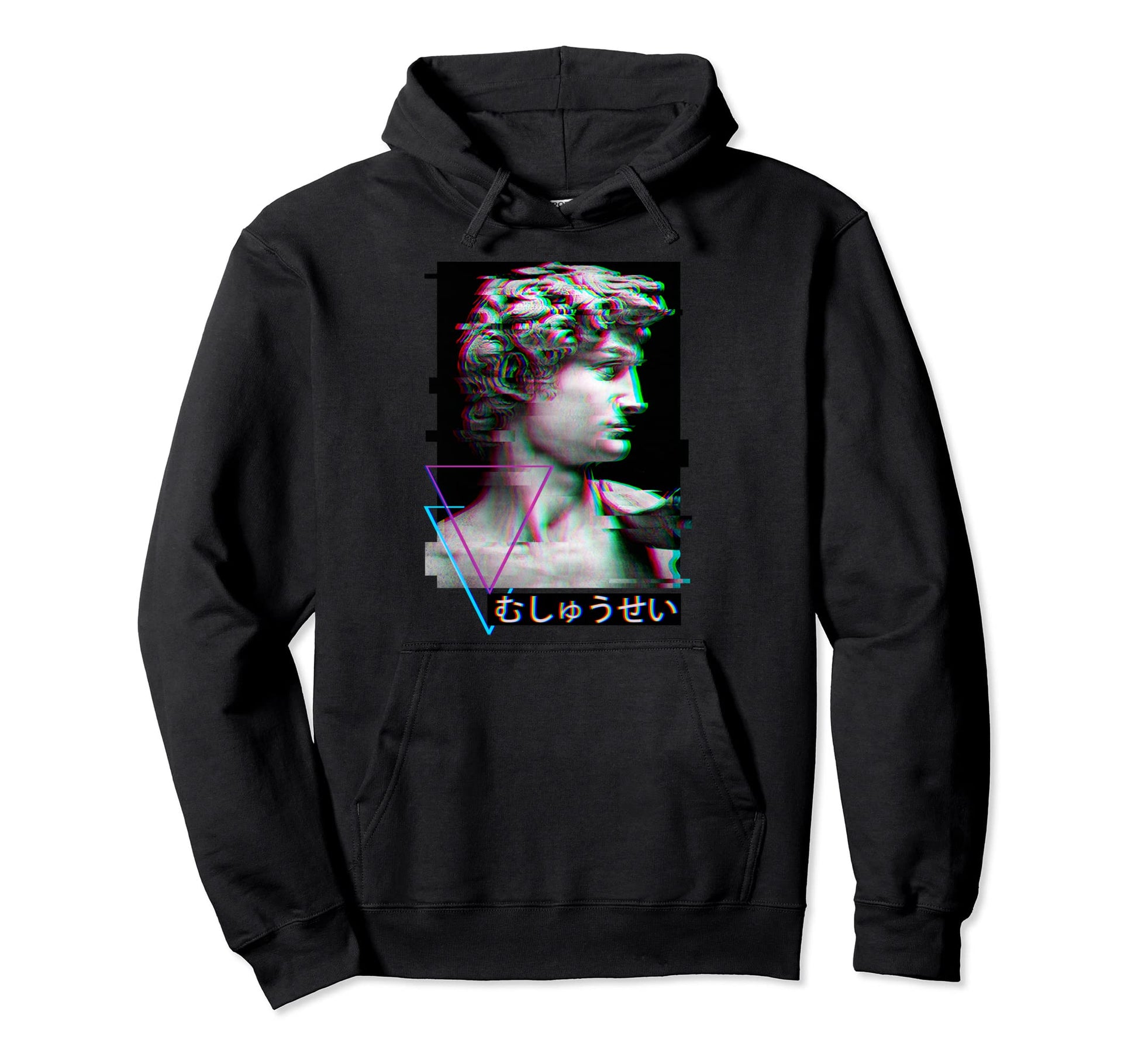 Vaporwave Aesthetic Japanese Letters Hoodie - Novelty Apparel for Adults - T-Shirt, Sweatshirt, Hoodie