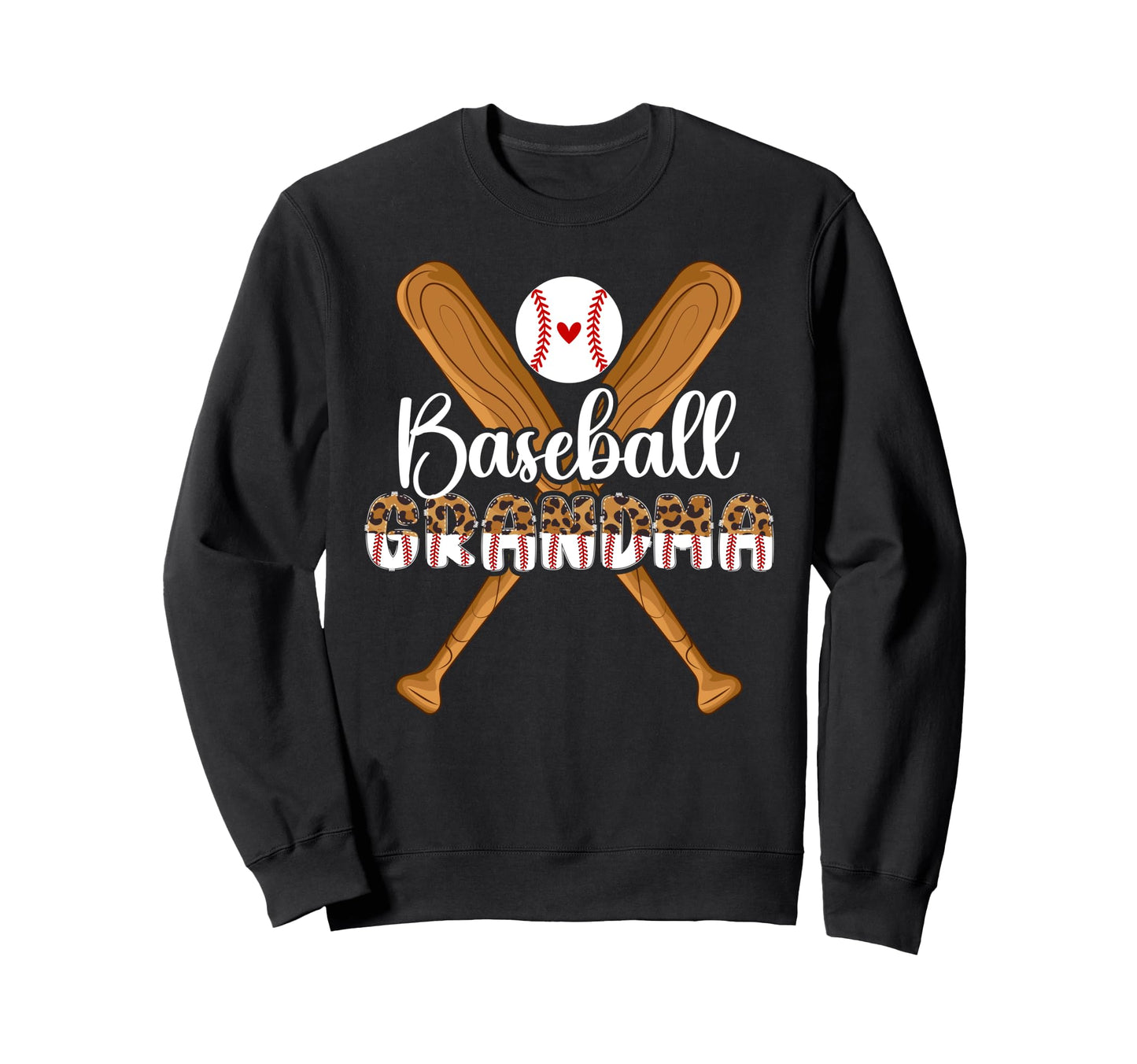 Baseball Grandma Baseball Player Sweatshirt - Fun Novelty Design Men Women - T-Shirt, Sweatshirt, Hoodie
