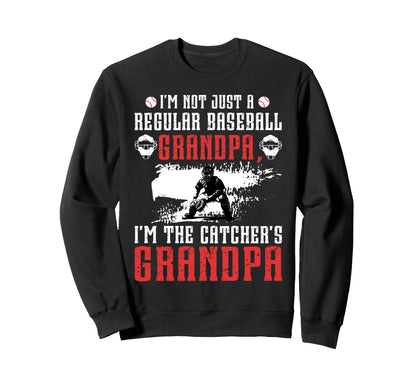 Im Baseball Catcher Grandpa Baseball Sweatshirt - Custom Art Print Unisex - T-Shirt, Sweatshirt, Hoodie