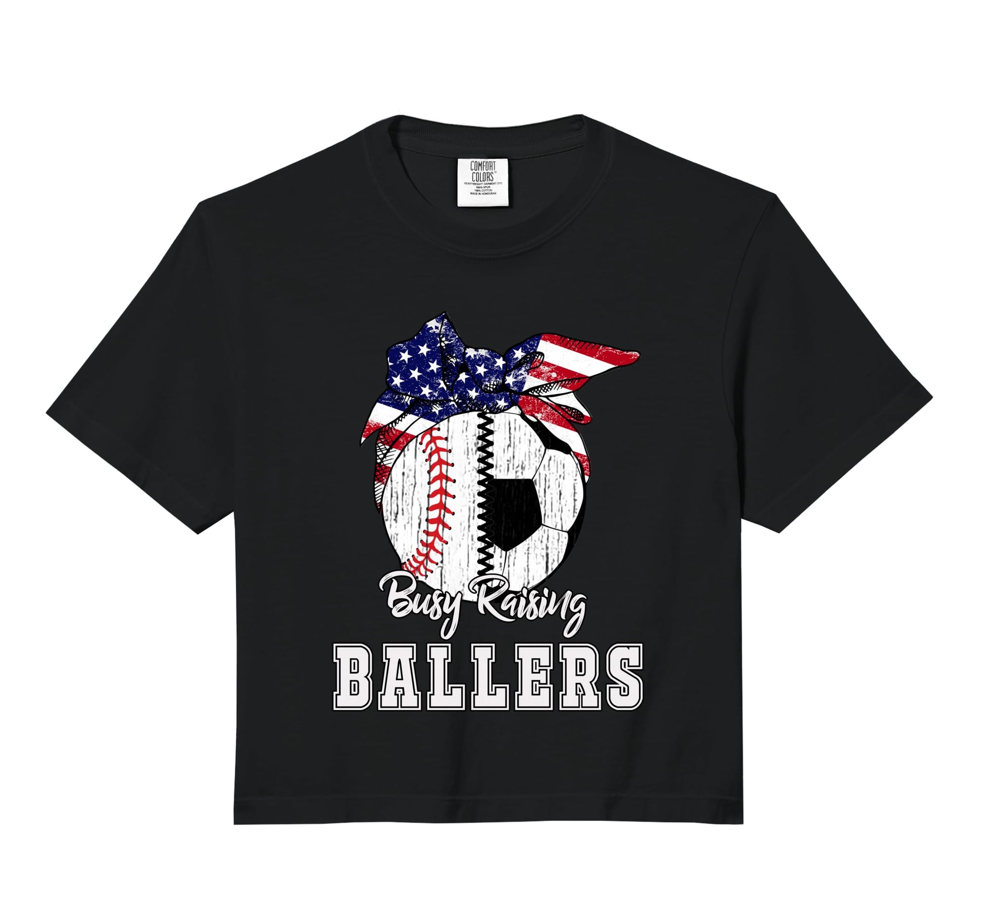 Busy Raising Ballers Baseball Soccer Hoodie - Trendy Graphic Men Women - T-Shirt, Sweatshirt, Hoodie