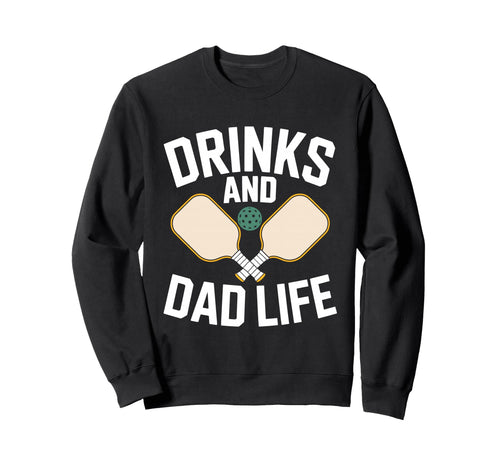 Pickleball Dad Papa Paddle Sport Sweatshirt - Minimalist Print Unisex - T-Shirt, Sweatshirt, Hoodie