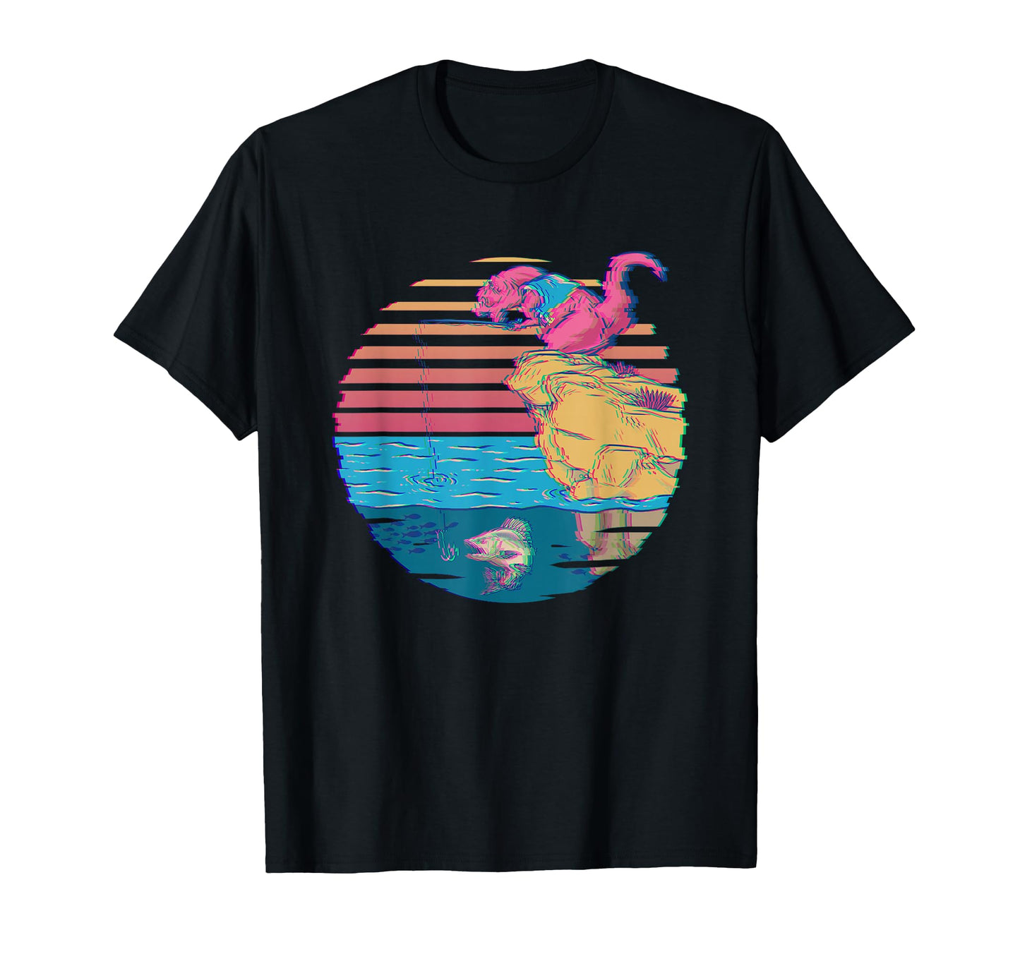 Dinosaur Fisherman T Rex Fishing Bass T-Shirt - Streetwear Style Unisex - T-Shirt, Sweatshirt, Hoodie
