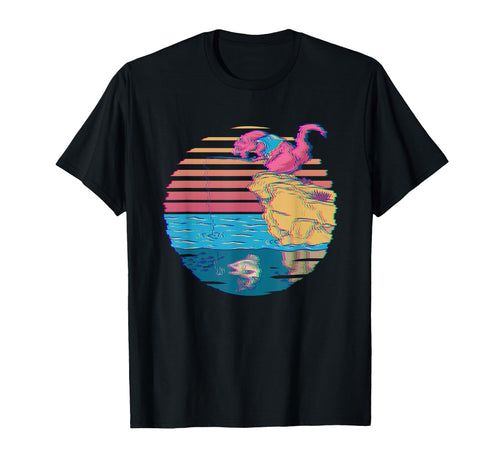 Dinosaur Fisherman T Rex Fishing Bass T-Shirt - Streetwear Style Unisex - T-Shirt, Sweatshirt, Hoodie