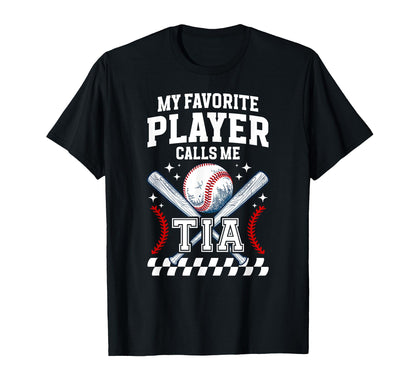 Proud Baseball Tia Baseball Player Tia T-Shirt - Minimalist Print Men Women - T-Shirt, Sweatshirt, Hoodie