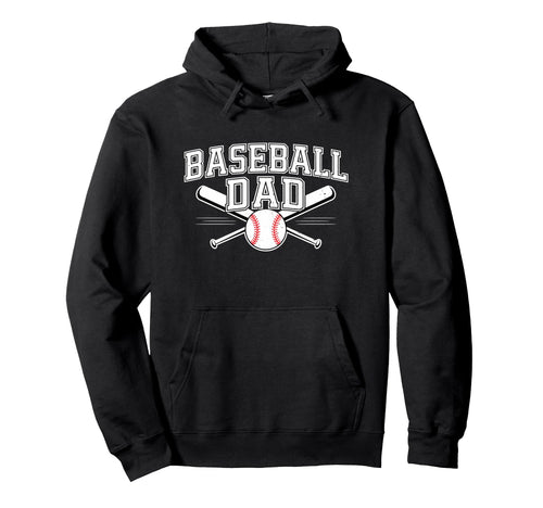 Baseball Dad Happy Fathers Day Sport Hoodie - Minimalist Print Men Women - T-Shirt, Sweatshirt, Hoodie