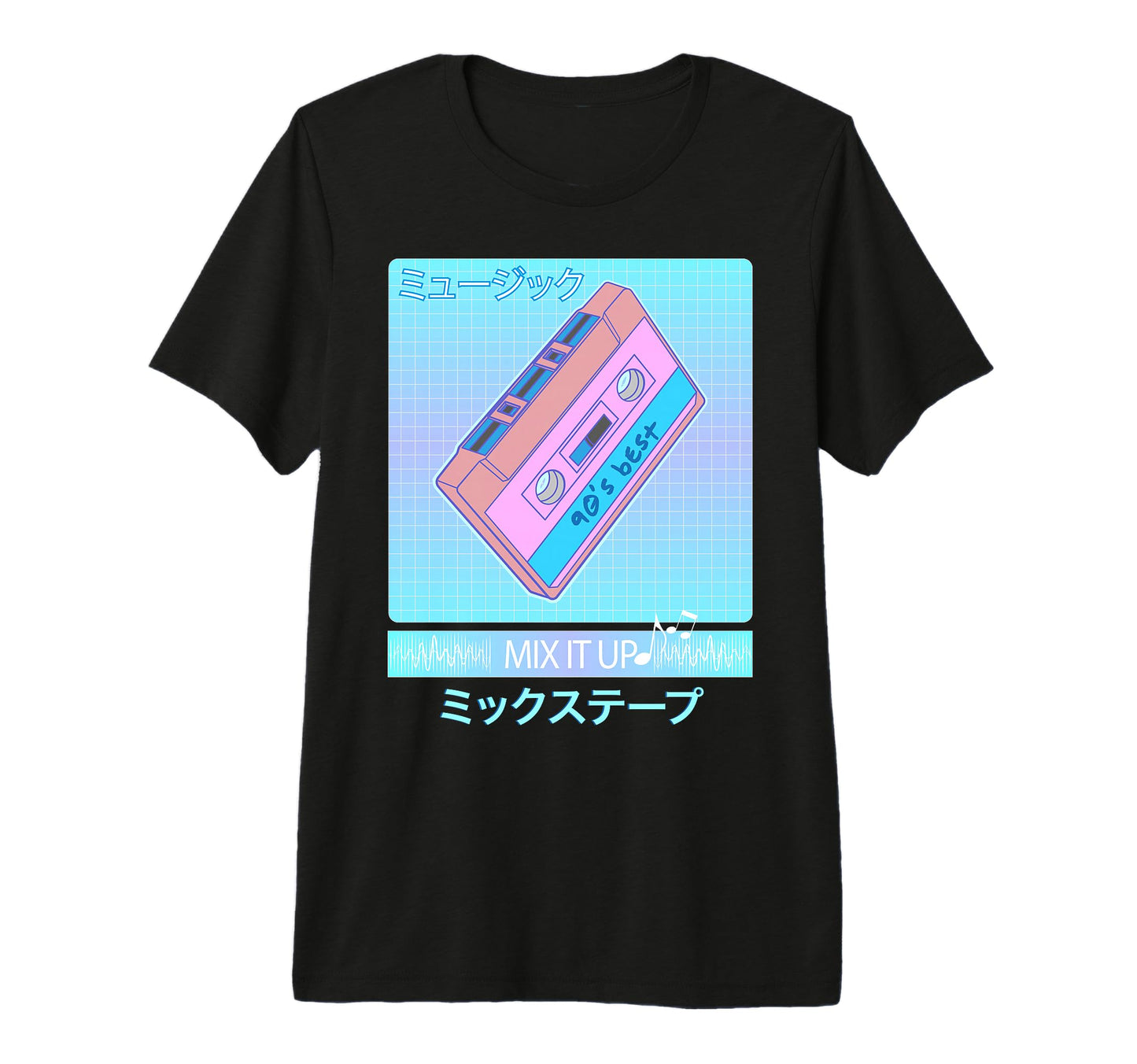 Mix Tape 90S Japanese Otaku Aesthetic T-Shirt - Minimalist Print Men Women - T-Shirt, Sweatshirt, Hoodie