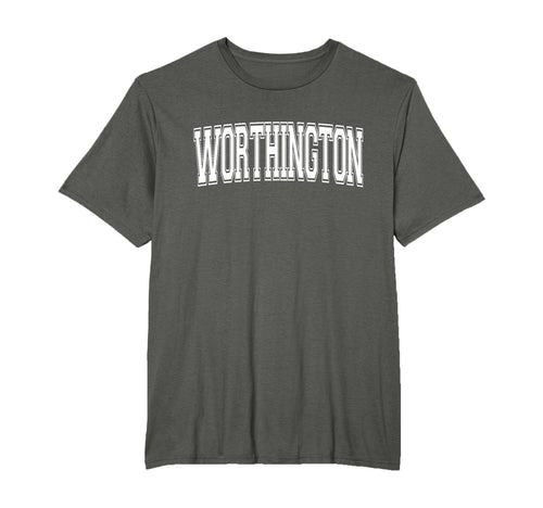Worthington Oh Ohio Usa Sports Varsity T-Shirt - Custom Art Print Unisex - T-Shirt, Sweatshirt, Hoodie