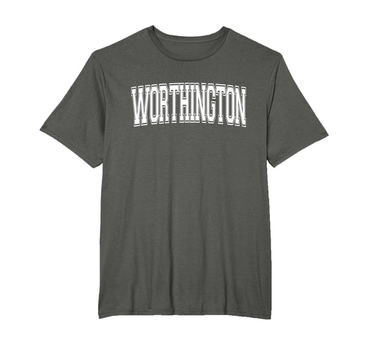 Worthington Oh Ohio Usa Sports Varsity T-Shirt - Custom Art Print Unisex - T-Shirt, Sweatshirt, Hoodie